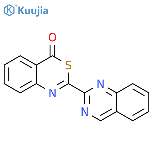 4H-3,1-Benzothiazin-4-one, 2-(2-quinazolinyl)- structure