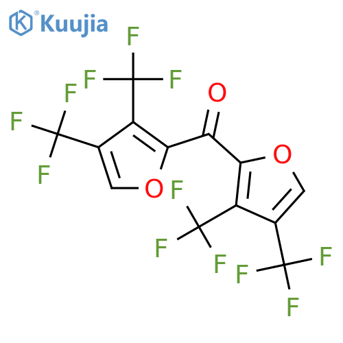 METHANONE, BIS[3,4-BIS(TRIFLUOROMETHYL)-2-FURANYL]- structure