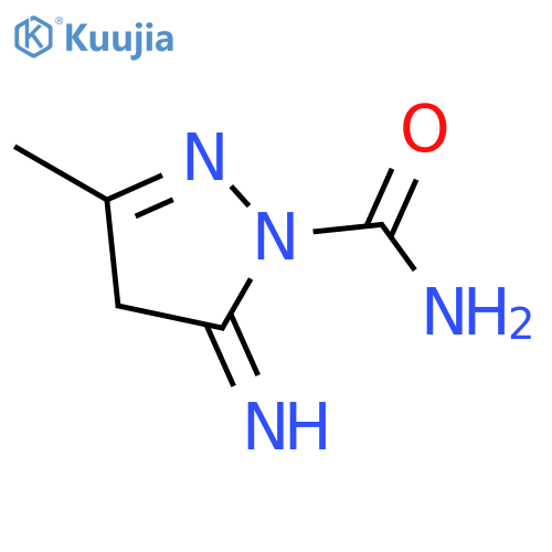 1H-Pyrazole-1-carboxamide,4,5-dihydro-5-imino-3-methyl- structure