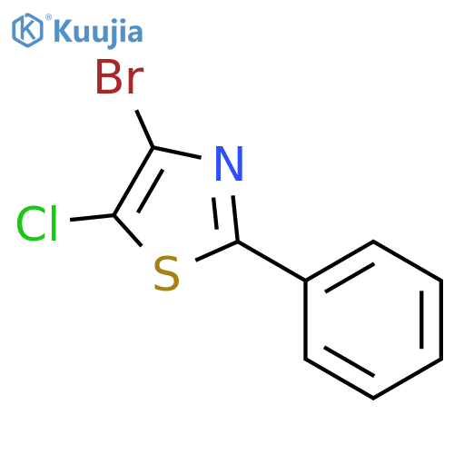 4-bromo-5-chloro-2-phenylthiazole structure