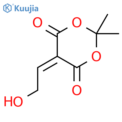 1,3-DIOXANE-4,6-DIONE, 5-(2-HYDROXYETHYLIDENE)-2,2-DIMETHYL- structure