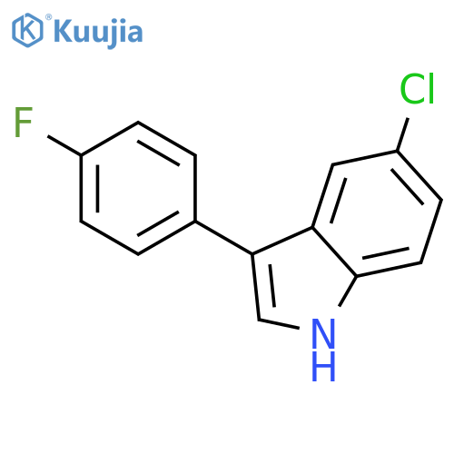 1H-Indole, 5-chloro-3-(4-fluorophenyl)- structure