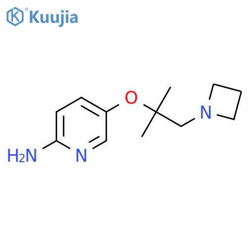 5-(1-(Azetidin-1-yl)-2-methylpropan-2-yloxy)pyridin-2-amine structure