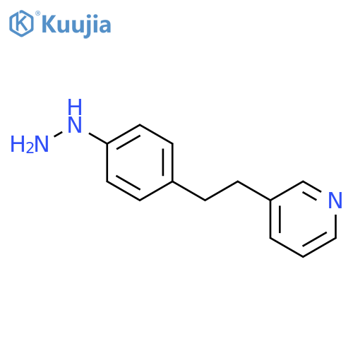 Pyridine, 3-[2-(4-hydrazinophenyl)ethyl]- structure