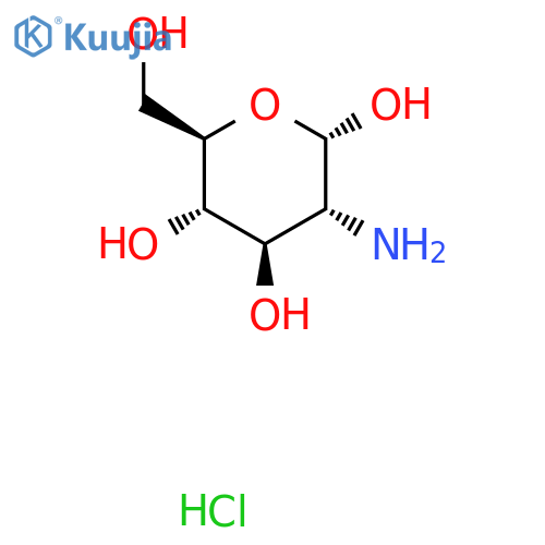 (2S,3R,4R,5S,6R)-3-amino-6-(hydroxymethyl)oxane-2,4,5-triol hydrochloride structure