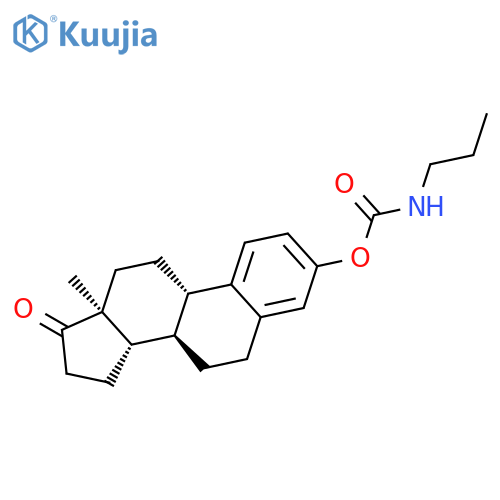 Estra-1,3,5(10)-trien-17-one, 3-[[(propylamino)carbonyl]oxy]- structure