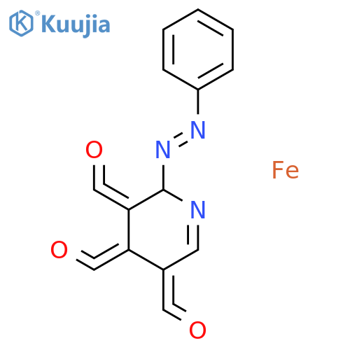 Iron, tricarbonyl[2-(phenylazo)pyridine]- structure