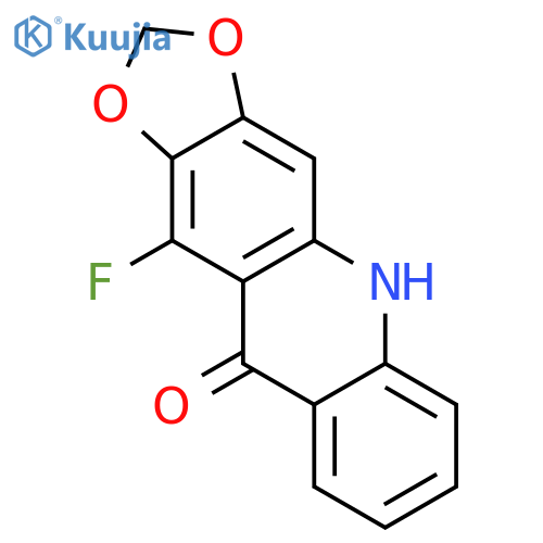 1,3-Dioxolo[4,5-b]acridin-10(5H)-one, 11-fluoro- structure