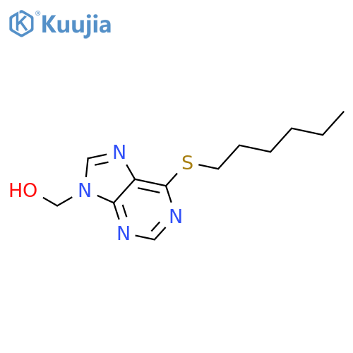 9H-Purine-9-methanol,6-(hexylthio)- structure