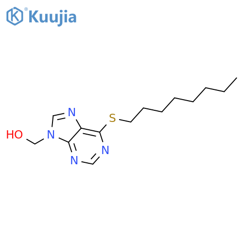 9H-Purine-9-methanol,6-(octylthio)- structure