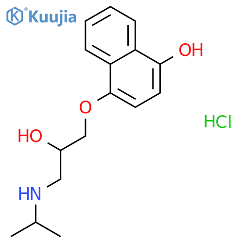 4-Hydroxy Propranolol hydrochloride structure