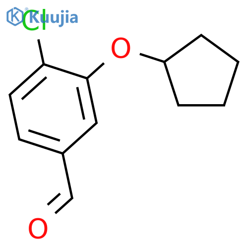 Benzaldehyde, 4-chloro-3-(cyclopentyloxy)- structure