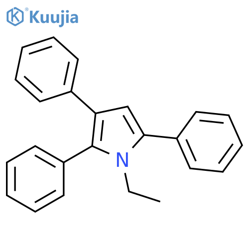 1H-Pyrrole, 1-ethyl-2,3,5-triphenyl- structure