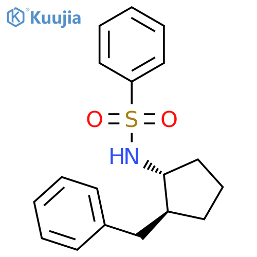 Benzenesulfonamide, N-[2-(phenylmethyl)cyclopentyl]-, trans- (9CI) structure