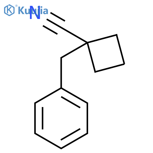 1-benzylcyclobutane-1-carbonitrile structure