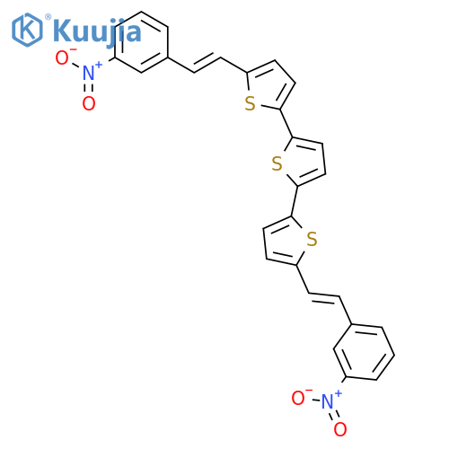 2,2':5',2''-Terthiophene, 5,5''-bis[2-(3-nitrophenyl)ethenyl]- structure