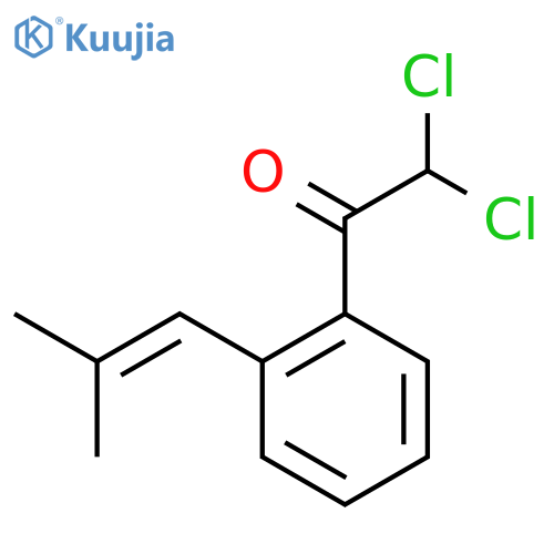 2,2-Dichloro-1-[2-(2-methylprop-1-en-1-yl)phenyl]ethanone structure