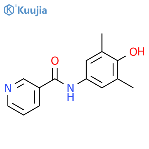 3-Pyridinecarboxamide, N-(4-hydroxy-3,5-dimethylphenyl)- structure