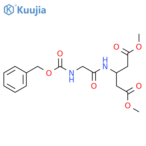 Pentanedioic acid, 3-[[[[(phenylmethoxy)carbonyl]amino]acetyl]amino]-,dimethyl ester structure