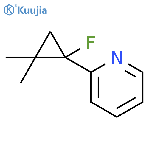 Pyridine, 2-(1-fluoro-2,2-dimethylcyclopropyl)- structure