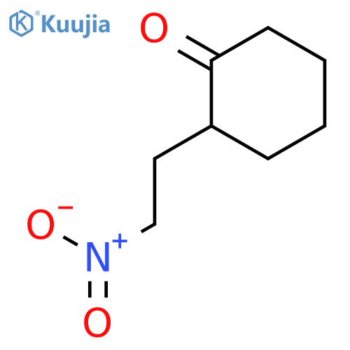 Cyclohexanone, 2-(2-nitroethyl)-, (±)- structure