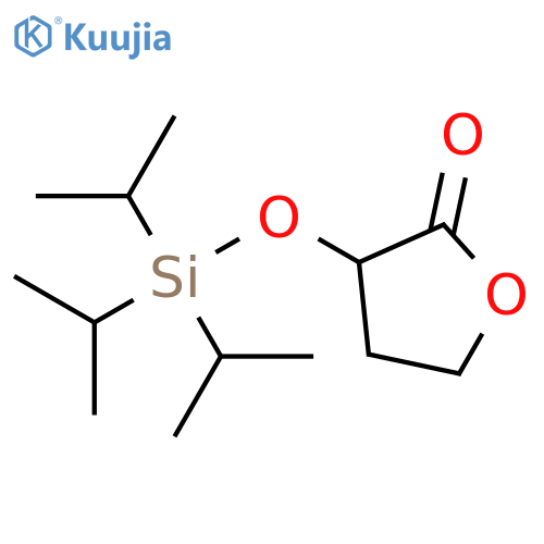 2(3H)-Furanone, dihydro-3-[[tris(1-methylethyl)silyl]oxy]- structure
