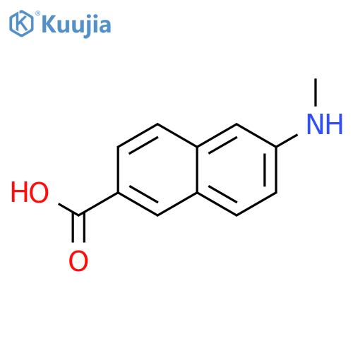 6-(methylamino)naphthalene-2-carboxylic acid structure
