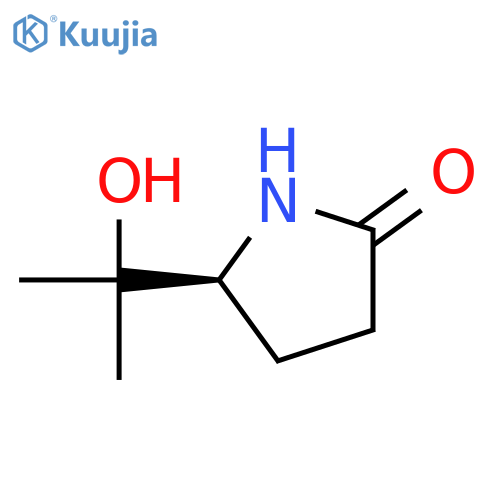 2-Pyrrolidinone, 5-(1-hydroxy-1-methylethyl)-, (S)- structure