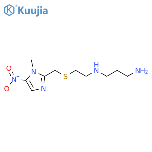 1,3-Propanediamine, N1-[2-[[(1-methyl-5-nitro-1H-imidazol-2-yl)methyl]thio]ethyl]- structure