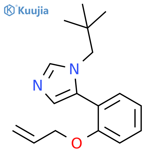 1H-Imidazole, 1-(2,2-dimethylpropyl)-5-[2-(2-propenyloxy)phenyl]- structure