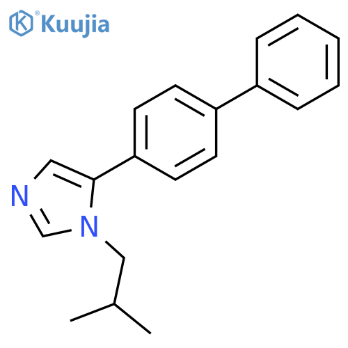 1H-Imidazole, 5-[1,1'-biphenyl]-4-yl-1-(2-methylpropyl)- structure