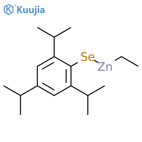 Zinc, ethyl[2,4,6-tris(1-methylethyl)benzeneselenolato]- structure