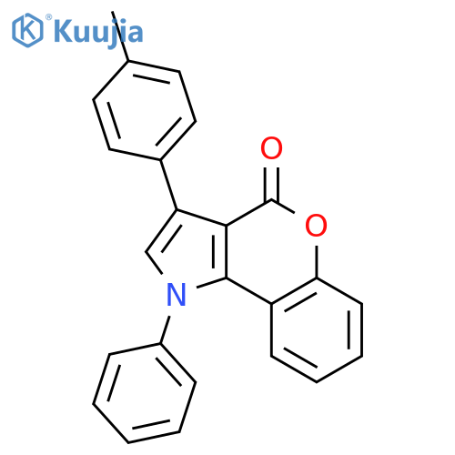 [1]Benzopyrano[4,3-b]pyrrol-4(1H)-one, 3-(4-methylphenyl)-1-phenyl- structure