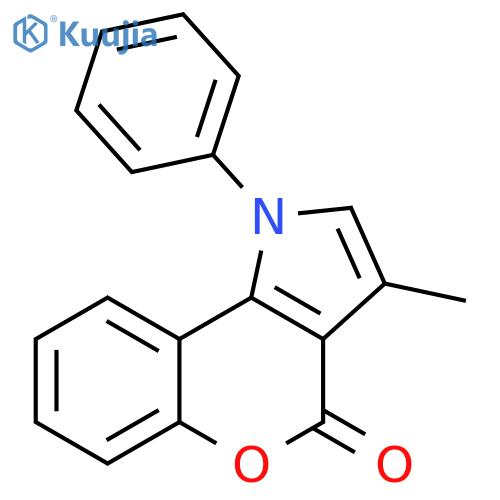 [1]Benzopyrano[4,3-b]pyrrol-4(1H)-one, 3-methyl-1-phenyl- structure