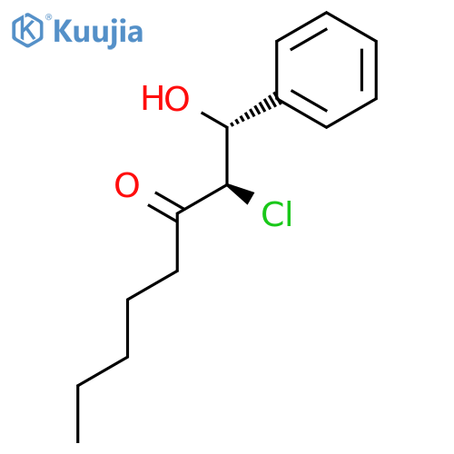 3-Octanone, 2-chloro-1-hydroxy-1-phenyl-, (R*,R*)-(±)- structure