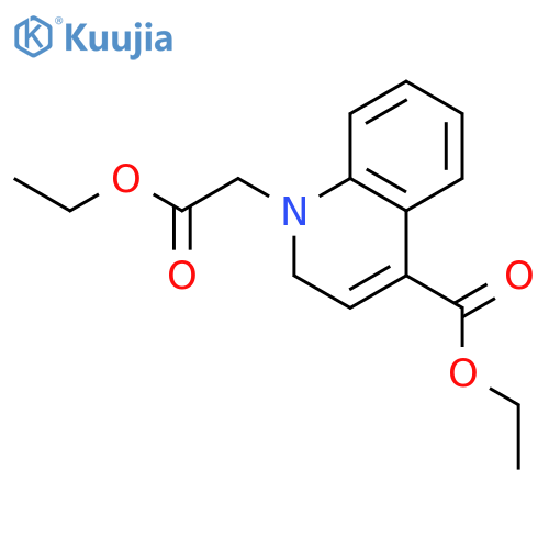 1(2H)-Quinolineacetic acid, 4-(ethoxycarbonyl)-, ethyl ester structure