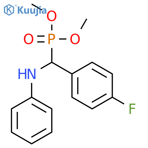 Phosphonic acid, [(4-fluorophenyl)(phenylamino)methyl]-, dimethyl ester structure