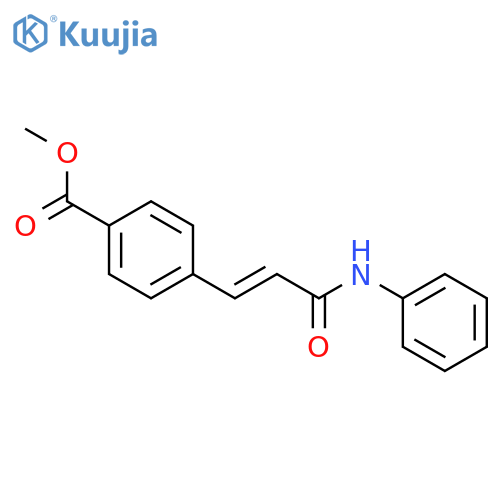 Benzoic acid, 4-[3-oxo-3-(phenylamino)-1-propenyl]-, methyl ester structure
