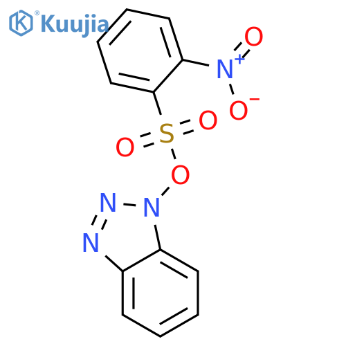 Benzenesulfonic acid, 2-nitro-, 1H-benzotriazol-1-yl ester structure