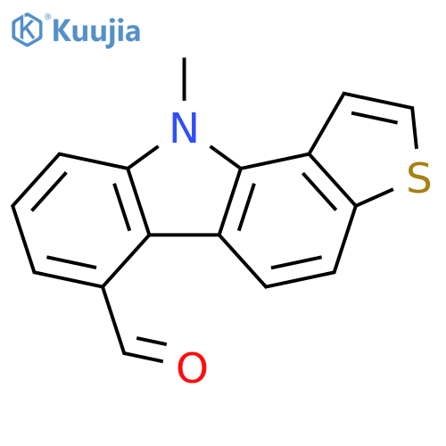 10H-Thieno[3,2-a]carbazole-6-carboxaldehyde, 10-methyl- structure