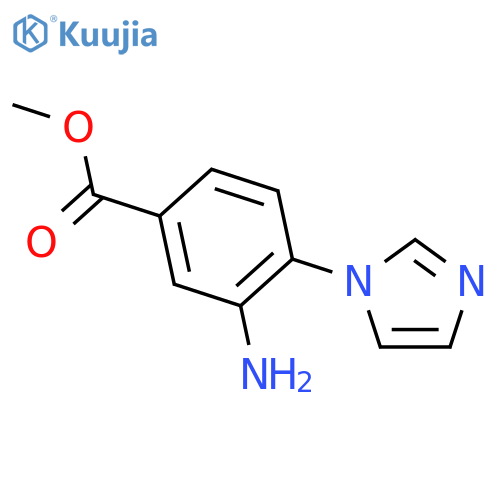 Benzoic acid, 3-amino-4-(1H-imidazol-1-yl)-, methyl ester structure