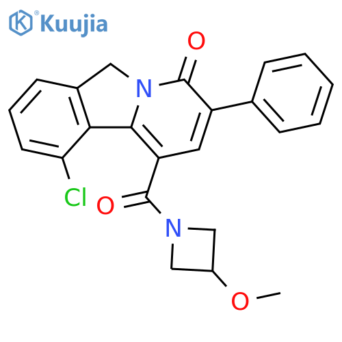 Azetidine,1-[(10-chloro-4,6-dihydro-4-oxo-3-phenylpyrido[2,1-a]isoindol-1-yl)carbonyl]-3-methoxy- structure