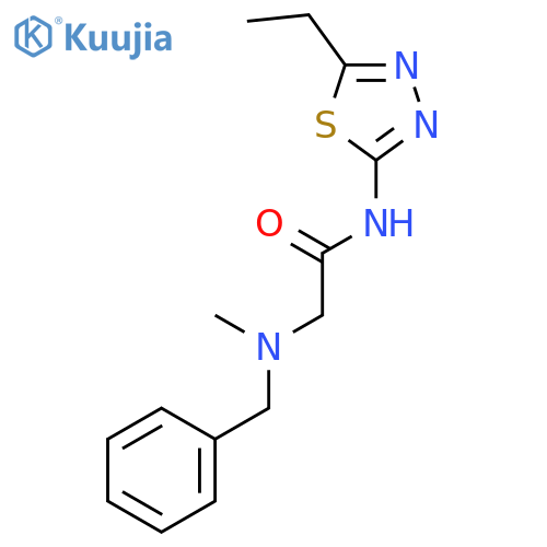 Acetamide,N-(5-ethyl-1,3,4-thiadiazol-2-yl)-2-[methyl(phenylmethyl)amino]- structure