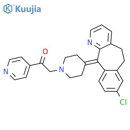 Ethanone,1-[4-(8-chloro-5,6-dihydro-11H-benzo[5,6]cyclohepta[1,2-b]pyridin-11-ylidene)-1-piperidinyl]-2-(4-pyridinyl)- structure