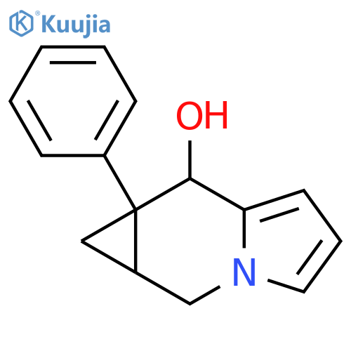 1H-Cycloprop[f]indolizin-7-ol, 1a,2,7,7a-tetrahydro-7a-phenyl- structure