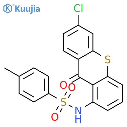 Benzenesulfonamide, N-(6-chloro-9-oxo-9H-thioxanthen-1-yl)-4-methyl- structure