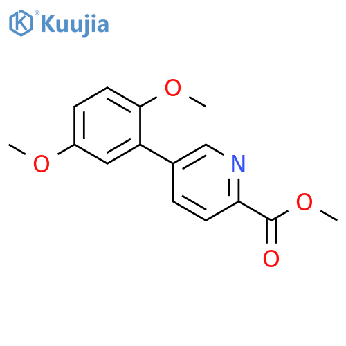 Methyl 5-(2,5-diMethoxyphenyl)pyridine-2-carboxylate structure