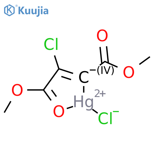 Mercury,chloro[2-chloro-3-methoxy-1-(methoxycarbonyl)-3-oxo-1-propenyl]- structure