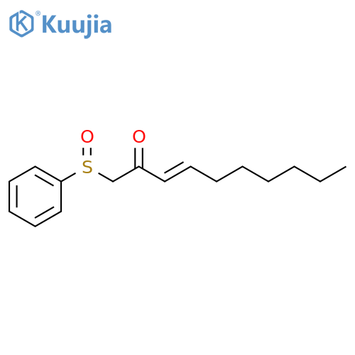 3-Decen-2-one, 1-(phenylsulfinyl)-, (E)- structure