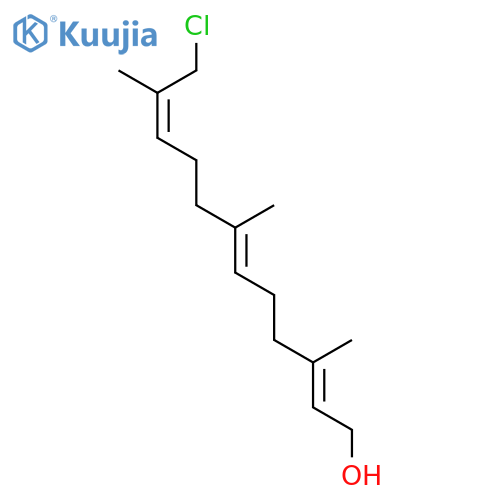 2,6,10-Dodecatrien-1-ol, 12-chloro-3,7,11-trimethyl-, (E,E,E)- structure